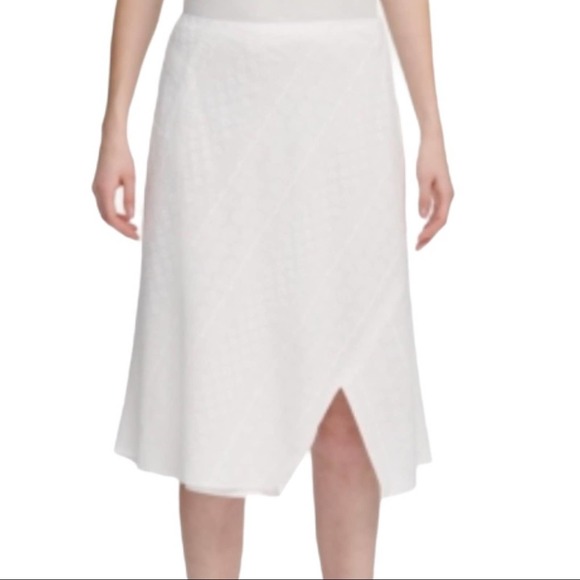 Calvin Klein Eyelet Split Hem Wear To Work Skirt - Picture 1 of 11